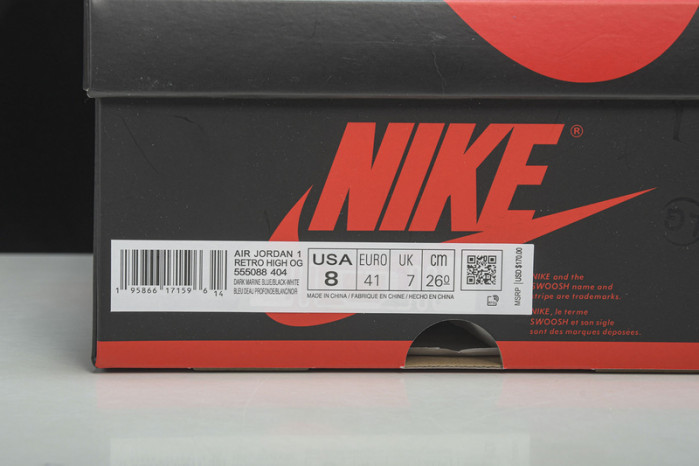 Air Jordan 1 High OG “Dark Marina Blue” 555088-404