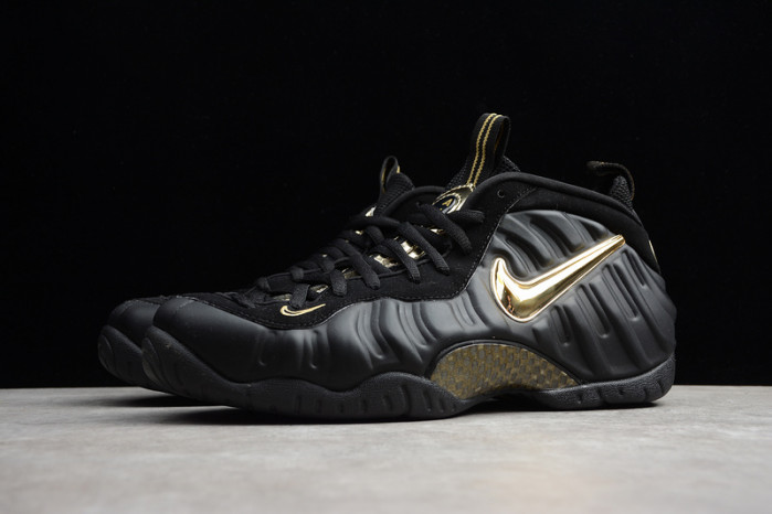 Air Foamposite Pro Black Metallic Gold  624041-009