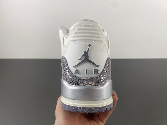 Air Jordan 3 “Sail/Metallic Silver”  CK9246-100