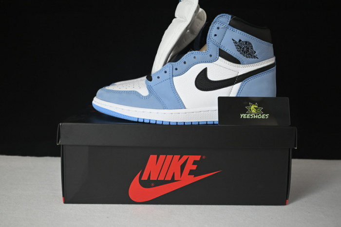 AIR Jordan 1 Retro High White University Blue Black 555088-134