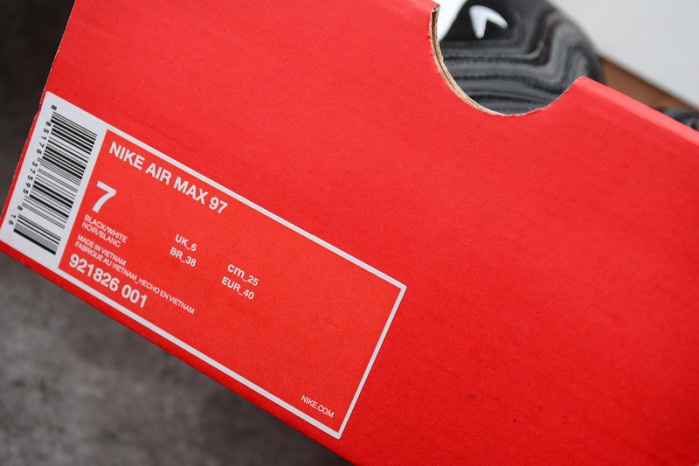 NIKE AIR MAX 97 OG BLACK/WHITE 921826-001